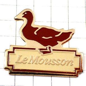 ピンバッジ・フォアグラ鴨料理カモ鳥 LE-MOUSSON PATE FRANCE