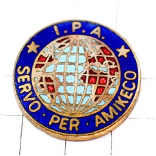 ピンバッジ・地球ＩＰＡポリス国際警察協会 INTERNATIONAL-POLICE-ASSOCIATION