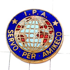 ピンバッジ・地球ＩＰＡポリス国際警察協会 INTERNATIONAL-POLICE-ASSOCIATION