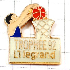 ピンバッジ・バスケットボール選手ダンクシュート球 LEGRAND BASKETBALL FRANCE