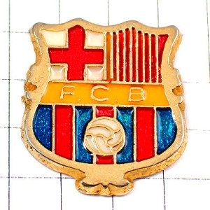 ピンバッジ・FCバルセロナ紋章サッカー球バルサ FCB BARCA FC-BARCELONA SPAIN BARCELONA