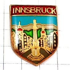 ピンバッジ・インスブルック紋章チロル州オーストリア街 INNSBRUCK AUSTRIA