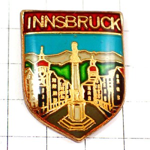 ピンバッジ・インスブルック紋章チロル州オーストリア街 INNSBRUCK AUSTRIA