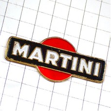 ピンバッジ・マルティーニ酒ロゴ赤い丸 MARTINI ITALIA ITALY