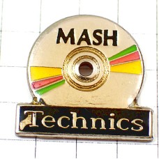 ピンバッジ・マッシュＣＤディスク音楽テクニック TECHNICS CD MASH