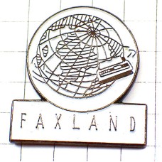 ピンバッジ・ファックスと地球 FAXLAND FAX