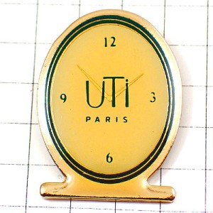 ピンバッジ・UTI/パリの時計 UTI-PARIS