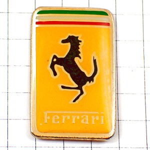 ピンバッジ・フェラーリ黒馬エンブレム車 FERRARI ITALIA ITALY