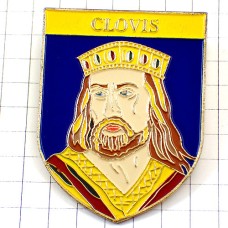 ブローチ・肖像画クロヴィス１世フランク王 CLOVIS KING FRANCE