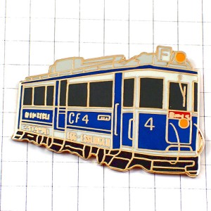 ピンバッジ・青い鉄道車両トレイン