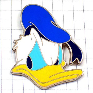 ピンバッジ・ドナルドダック水平帽ディズニー DONALD