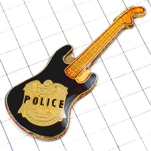 ピンバッジ・ポリス音楽バンド英国エレキギター楽器UKイギリス THE-POLICE GUITAR