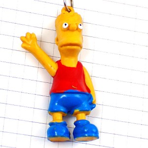 キーホルダー・シンプソンズ一家のバート男の子 THE-SIMPSONS