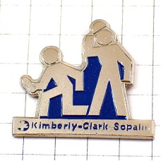 ピンバッジ・清掃する人たち KIMBERLY-CLARK SOPALIN