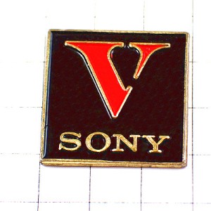 ピンバッジ・ソニー「Ｖ」ＳＯＮＹ SONY-V 