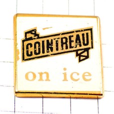 ピンバッジ・コアントロー酒グラス氷入り COINTREAU FRANCE