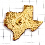 ピンバッジ・バッファロー野牛テキサス州アメリカ/USA地図型 TEXAS STATE MAP