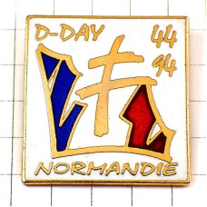 ピンバッジ・ロレーヌ十字ノルマンディ上陸作戦50周年 1944 NORMANDIE DDAY DEBARQUEMENT