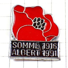 ピンバッジ・ヒナゲシの赤い花 SOMME COQUELICOT WW1 FRANCE