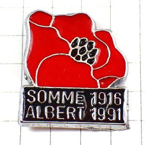 ピンバッジ・ヒナゲシの赤い花 SOMME COQUELICOT WW1 FRANCE