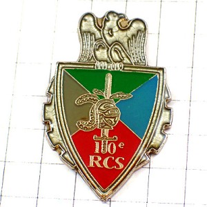 ピンバッジ・鷲や歯車フランス軍ミリタリー第10統制支援連隊 10RCS REGIMENT-COMMANDEMENT-SOUTIEN FRANCE