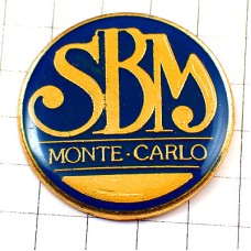 ピンバッジ・モンテカルロ「ＳＢＭ」アルファベット金色ゴールド