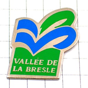 お買得ピンバッジ・青と緑のライン線 BRESLE RIVER FRANCE