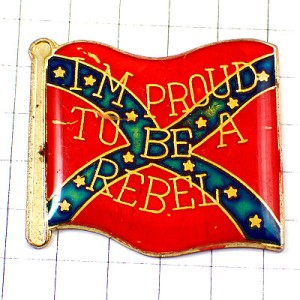 ピンバッジ・アメリカ南軍の旗/USA南北戦争アイムプラウド REBEL FLAG