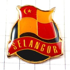 ピンバッジ・セランゴール州旗マレーシア国 SELANGOR MALAYSIA FLAG