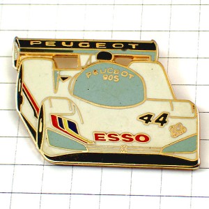 ピンバッジ・プジョー９０５レースの車エッソ石油 PEUGEOT-905 LE-MANS PEUGEOT FRANCE ESSO