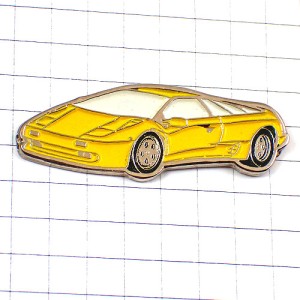 ピンバッジ・ランボルギーニ車ディアブロ黄色 LAMBORGHINI-DIABLO LAMBORGHINI ITALIA ITALY