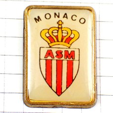 ピンバッジ・サッカーASモナコ王冠モナコ公国 ASM MONACO