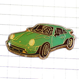 ピンバッジ・ポルシェ９１１車グリーン緑 PORSCHE-911  PORSCHE GERMANY