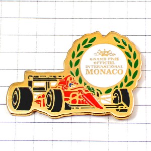 ピンバッジ・モナコF1グランプリ車フェラーリ１番 MONACO  GRAND-PRIX FERRARI