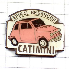 ピンバッジ・フィアット車チンクエチェント500/ピンク色 FIAT-500 CINQUECENTO FIAT ITALIA ITALY