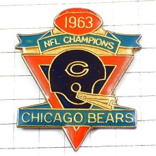 ピンバッジ・アメリカンフットボール球シカゴベアーズ/USA米国 NFL CHICAGO BEARS