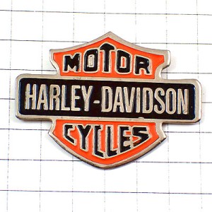 ピンバッジ・ハーレーダビッドソン二輪バイクのロゴ HARLEY-DAVIDSON USA