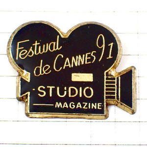 ピンバッジ・カンヌ映画祭カメラ撮影用 STUDIO-MAGAZINE CANNES FESTIVAL FRANCE