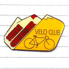 ピンバッジ・自転車クラブ山の坂道セールシュヴァリエ SERRE-CHEVALIER MOUNTAIN ALPS VELO-CLUB FRANCE