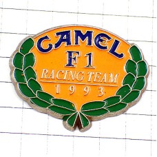 ピンバッジ・キャメル煙草Ｆ１レーシングチーム1993年ローリエ月桂樹 CAMEL