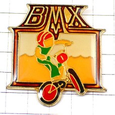 ピンバッジ・自転車ＢＭＸマウンテンバイク二輪大会１番