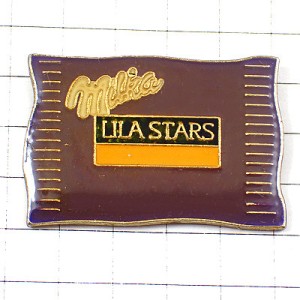 ピンバッジ・ミルカのチョコ小袋 MILKA LILA-STARS  SWISS