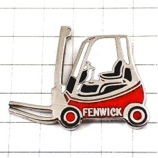 ピンバッジ・フォークリフト重機フェンウィック赤い車 FENWICK