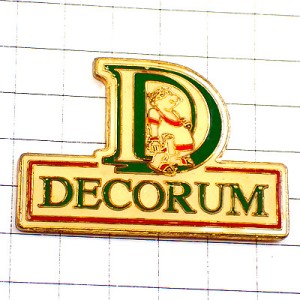 ピンバッジ・アルファベット「Ｄ」古代ローマ人 DECORUM