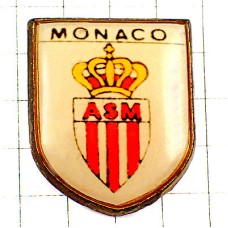 ピンバッジ・サッカーASモナコ王冠モナコ公国紋章 ASM MONACO