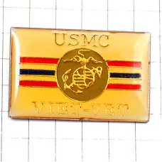 ピンバッジ・ベトナム戦争の退役軍人/USA米軍アメリカ海兵隊ミリタリー UNITED-STATES-MARINE-CORPS USMC VIET-VET