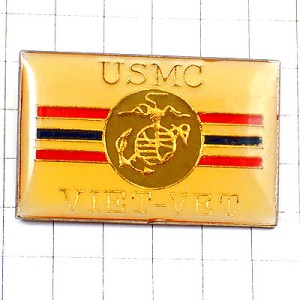 ピンバッジ・ベトナム戦争の退役軍人/USA米軍アメリカ海兵隊ミリタリー UNITED-STATES-MARINE-CORPS USMC VIET-VET