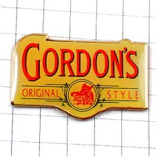 ピンバッジ・ドライジンＧゴードン酒 GORDONS GIN ENGLAND