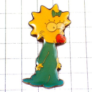 ピンバッジ・シンプソンズ一家マギー赤ちゃんアメリカ漫画アニメ/USAアメコミ THE-SIMPSONS