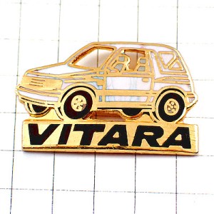 ピンバッジ・ヴィタラ白エスクード車スズキ自動車 SUZUKI-VITARA